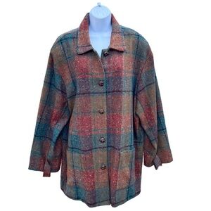 Vintage 1980’s Maggie McNaughton wool plaid jacket
